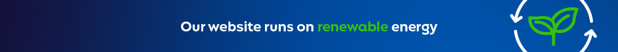 Our website runs on renewable energy