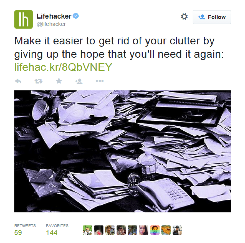 LifeHacker Tweet