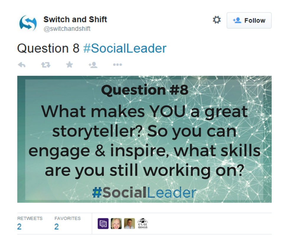 Switch and Shift Tweet