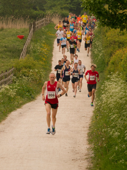 runners at carsington water