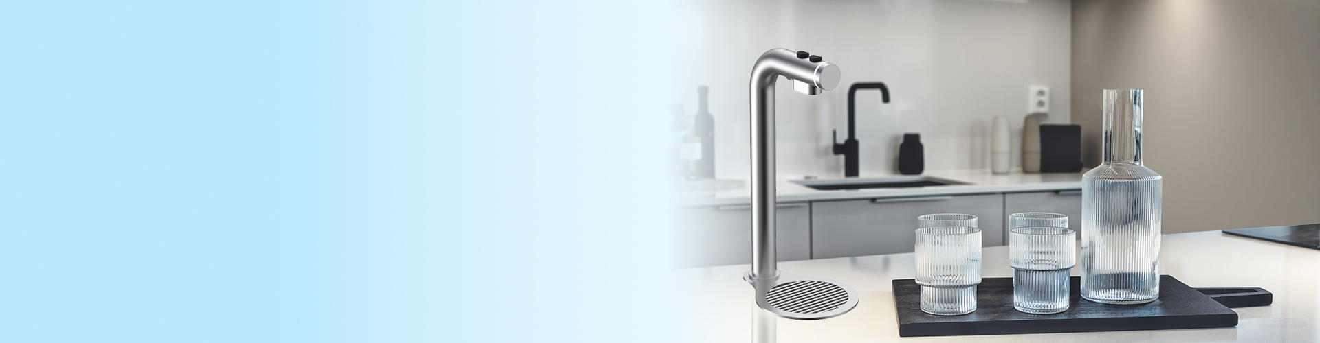 Boiling and chilled water tap